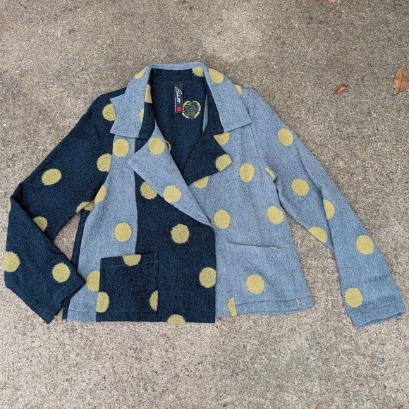 unique BABETTE polka dot wool jacket S - Picture 10 of 12